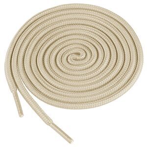 Outdoor Round Shoelaces Sporting Shoe Laces Shoestrings 2 Pairs Beige